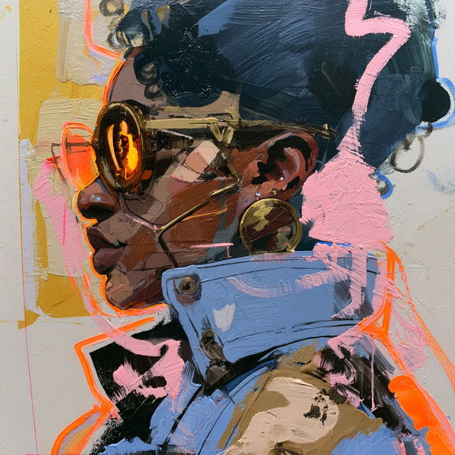 Ronald Wimberly style, Midjourney V8.2, render 3 of 4