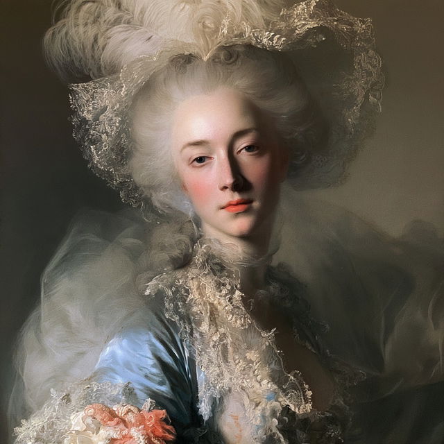 Rosalba Carriera style, Midjourney V8.2, render 2 of 4