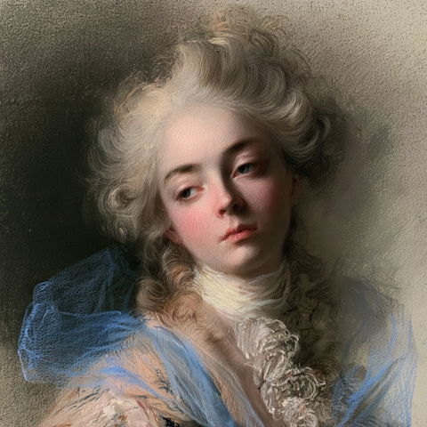 Rosalba Carriera style (Painters), Midjourney V8.2