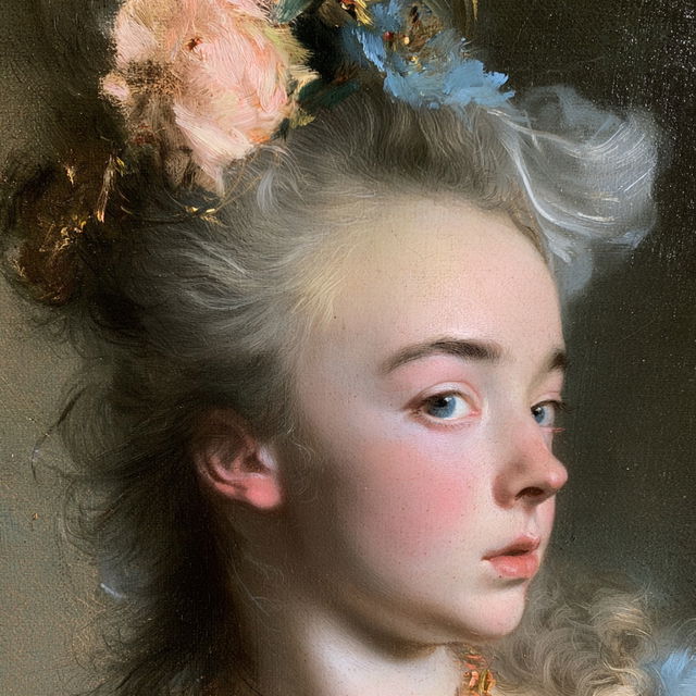 Rosalba Carriera style, Midjourney V8.2, render 4 of 4