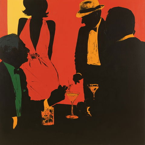 Rosalyn Drexler style (Various), Midjourney V8.2