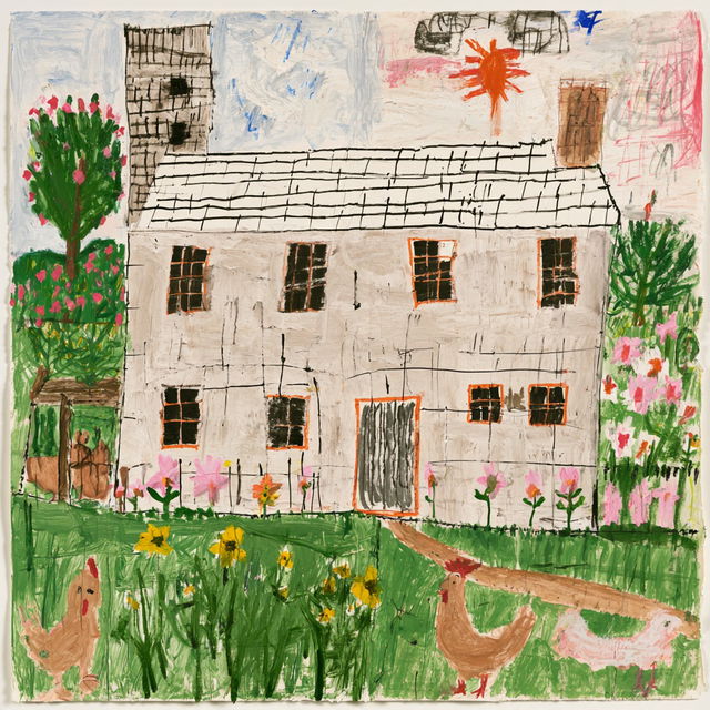 Rose Wylie style, Midjourney V8.2, render 2 of 4