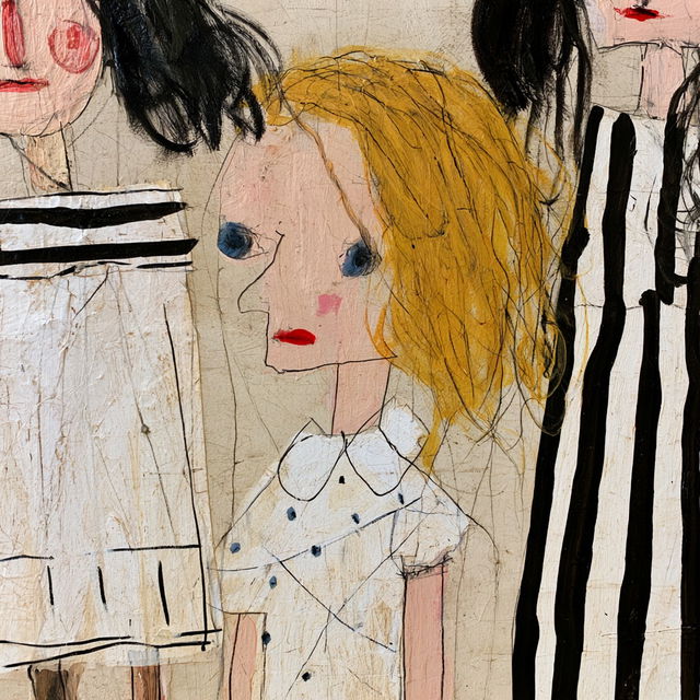 Rose Wylie style, Midjourney V8.2, render 3 of 4