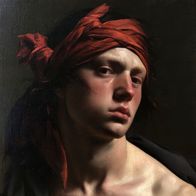 Rosso Fiorentino style, Midjourney V8.2, render 4 of 4
