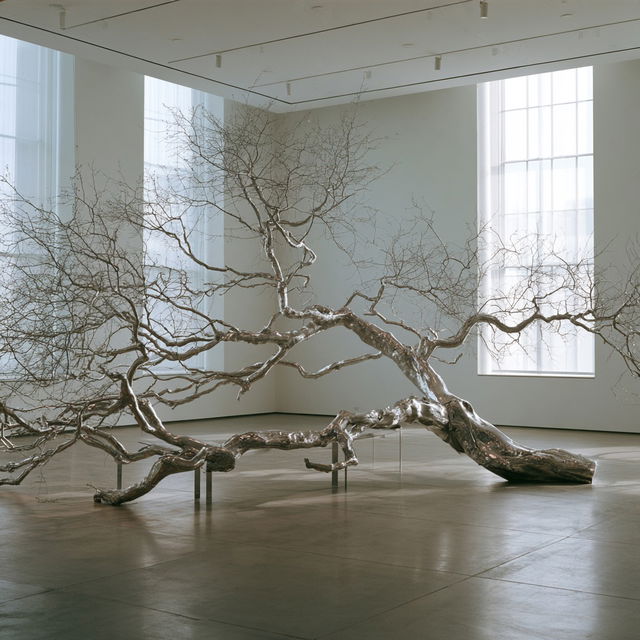 Roxy Paine style, Midjourney V8.2, render 2 of 4