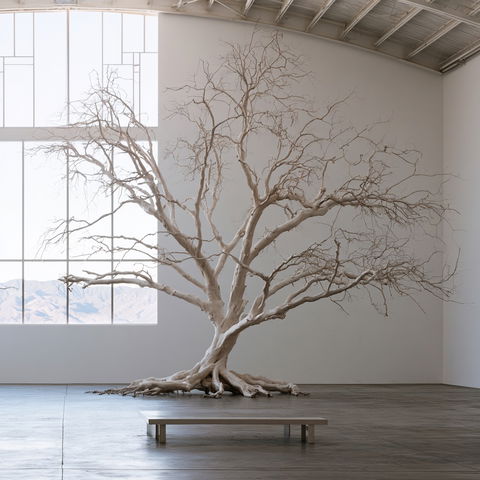 Roxy Paine style (Sculptors), Midjourney V8.2