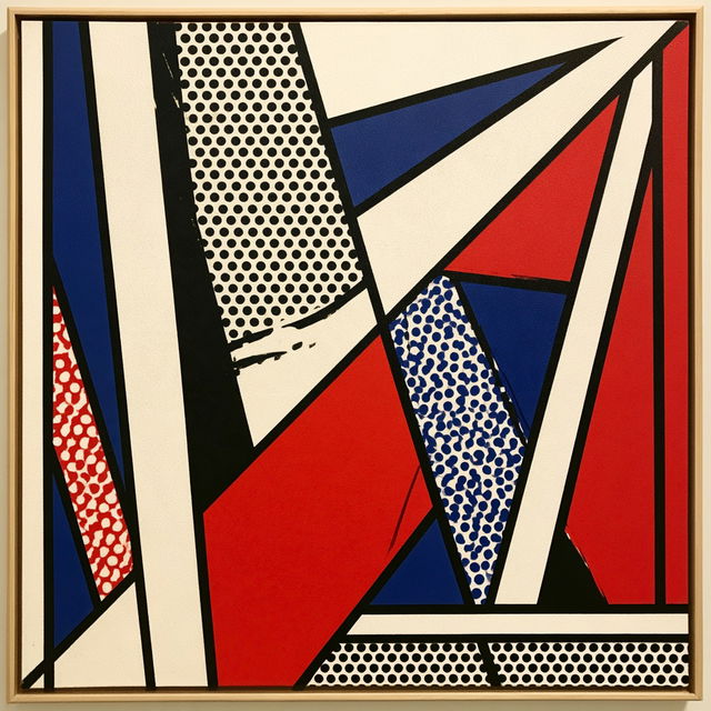 Roy Lichtenstein style, Midjourney V8.2, render 1 of 4