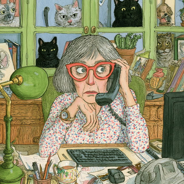 Roz Chast style, Midjourney V8.2, render 2 of 4