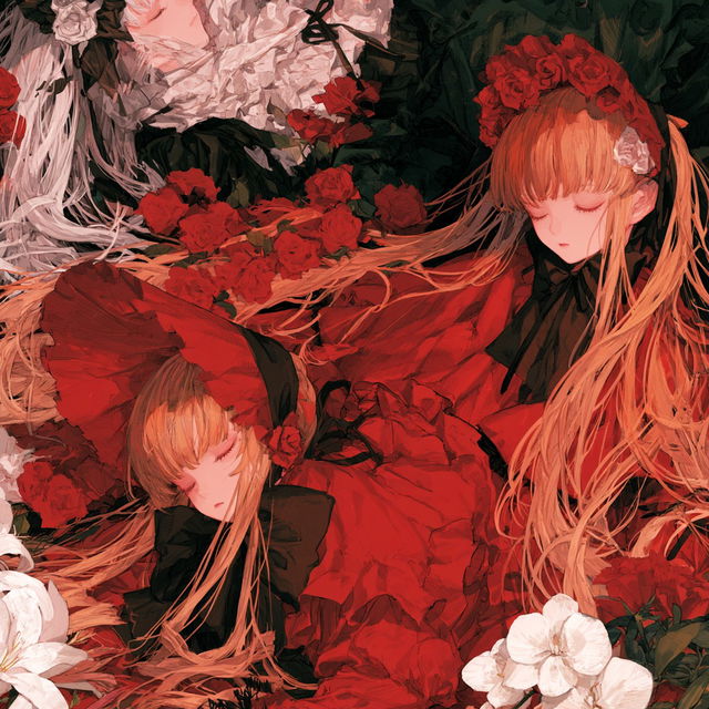 Rozen Maiden style, Midjourney V8.2, render 4 of 4