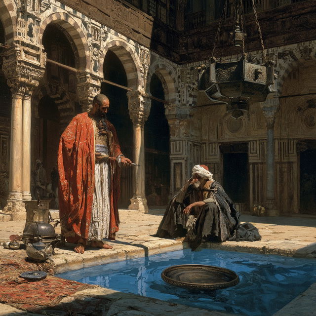 Rudolf Ernst style, Midjourney V8.2, render 2 of 4