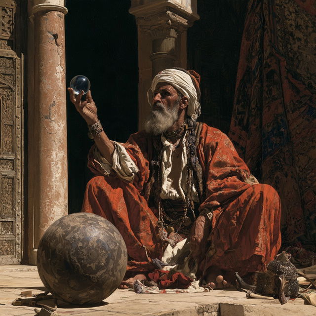 Rudolf Ernst style, Midjourney V8.2, render 3 of 4