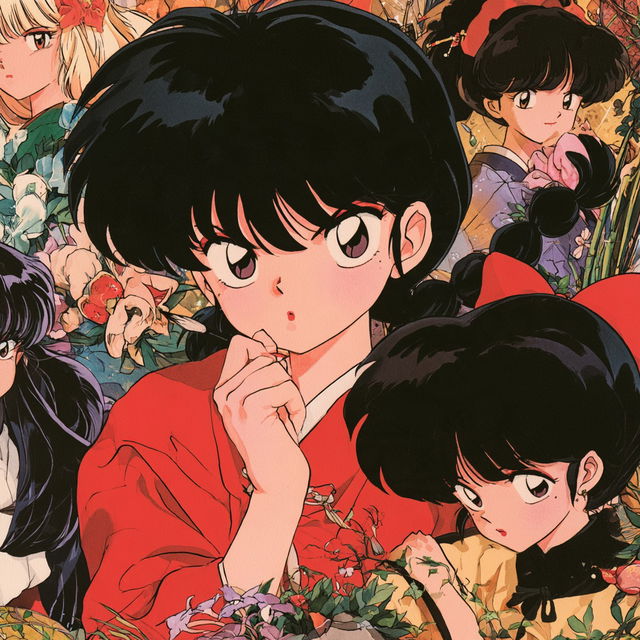 Rumiko Takahashi style, Midjourney V8.2, render 3 of 4