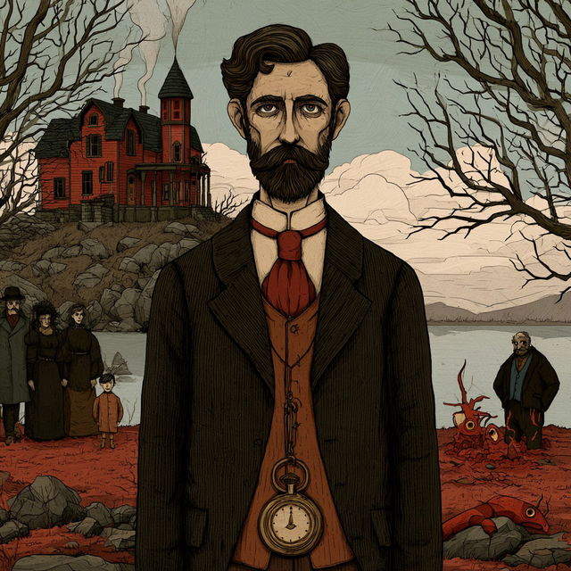 Rusty Lake style, Midjourney V8.2, render 2 of 4