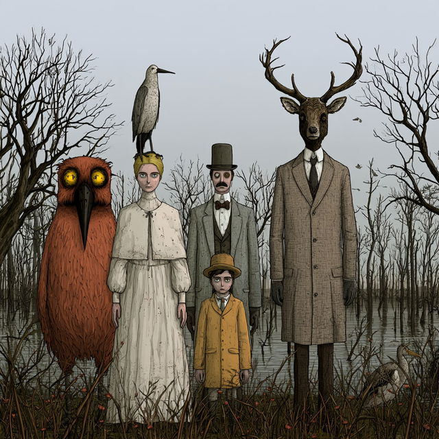 Rusty Lake style, Midjourney V8.2, render 3 of 4