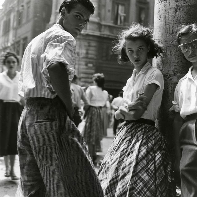 Ruth Orkin style, Midjourney V8.2, render 4 of 4