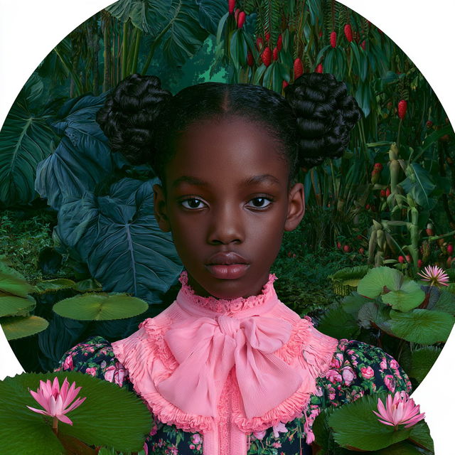 Ruud van Empel style, Midjourney V8.2, render 4 of 4