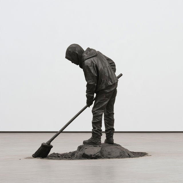 Ryan Gander style, Midjourney V8.2, render 4 of 4