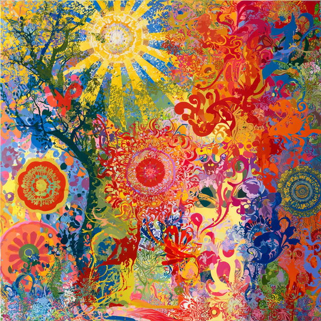 Ryan McGinness style, Midjourney V8.2, render 2 of 4