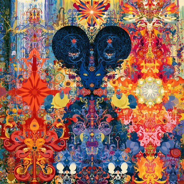 Ryan McGinness style, Midjourney V8.2, render 1 of 4
