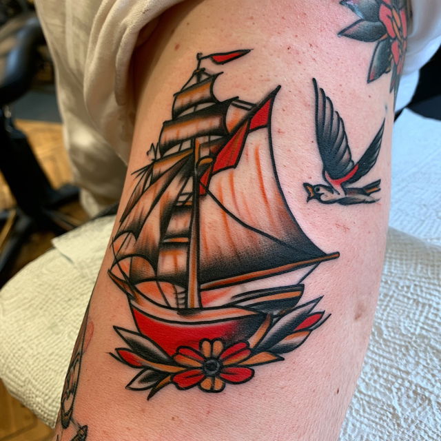 Sailor Jerry style, Midjourney V8.2, render 3 of 4