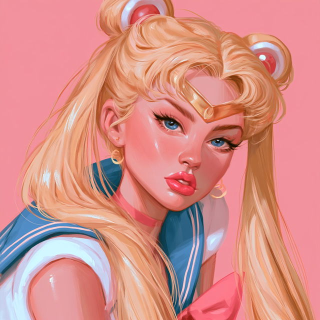 Sailor Moon style, Midjourney V8.2, render 1 of 4