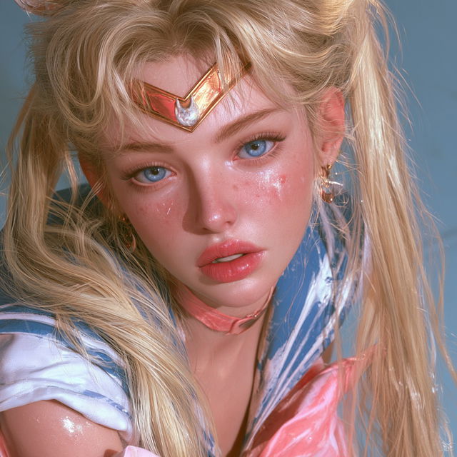 Sailor Moon style, Midjourney V8.2, render 3 of 4