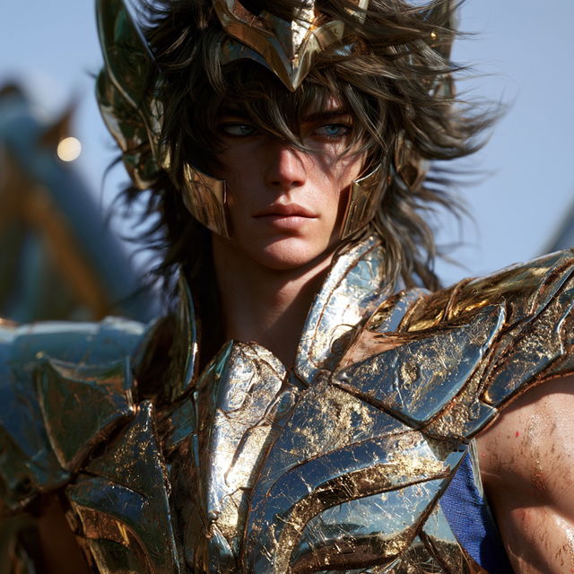 Saint Seiya style, Midjourney V8.2, render 4 of 4