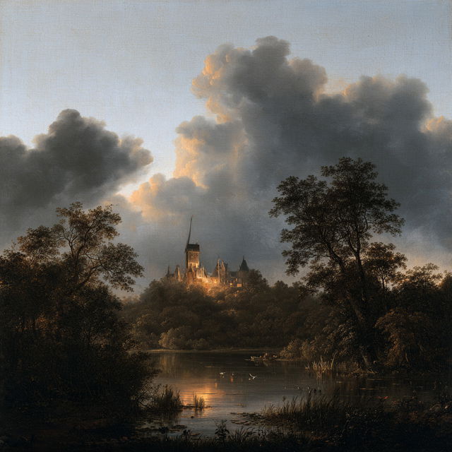 Salomon van Ruysdael style, Midjourney V8.2, render 4 of 4