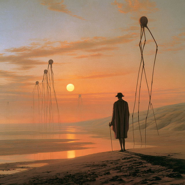 Salvador Dali style, Midjourney V8.2, render 1 of 4
