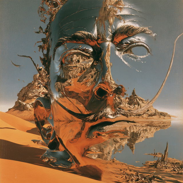 Salvador Dali style, Midjourney V8.2, render 3 of 4