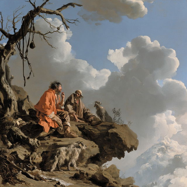 Salvator Rosa style, Midjourney V8.2, render 3 of 4