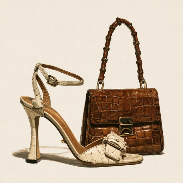 Salvatore Ferragamo style, Midjourney V8.2, render 3 of 4