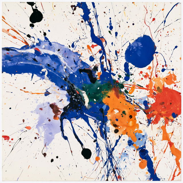 Sam Francis style, Midjourney V8.2, render 2 of 4