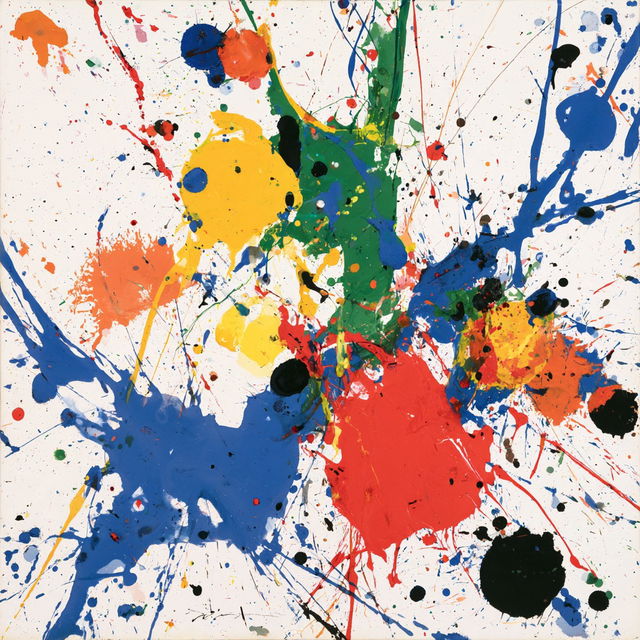 Sam Francis style, Midjourney V8.2, render 1 of 4