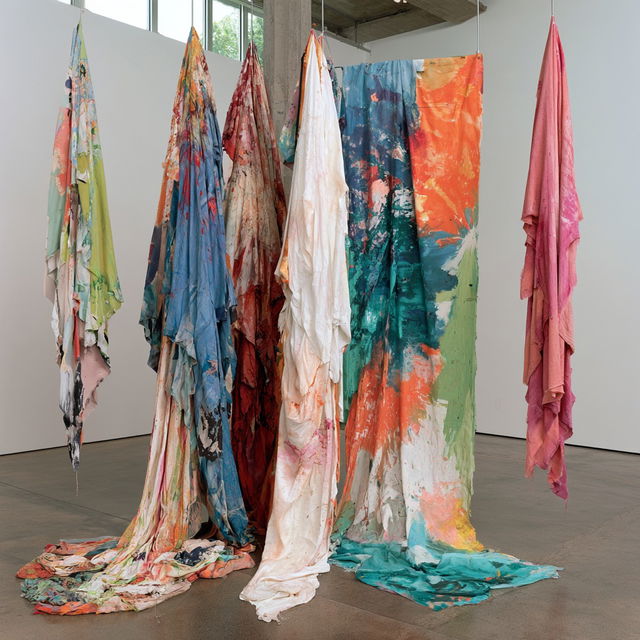 Sam Gilliam style, Midjourney V8.2, render 4 of 4