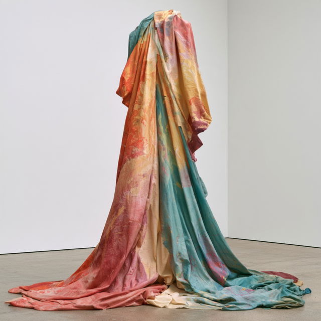 Sam Gilliam style, Midjourney V8.2, render 3 of 4