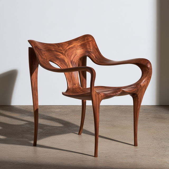 Sam Maloof style, Midjourney V8.2, render 2 of 4