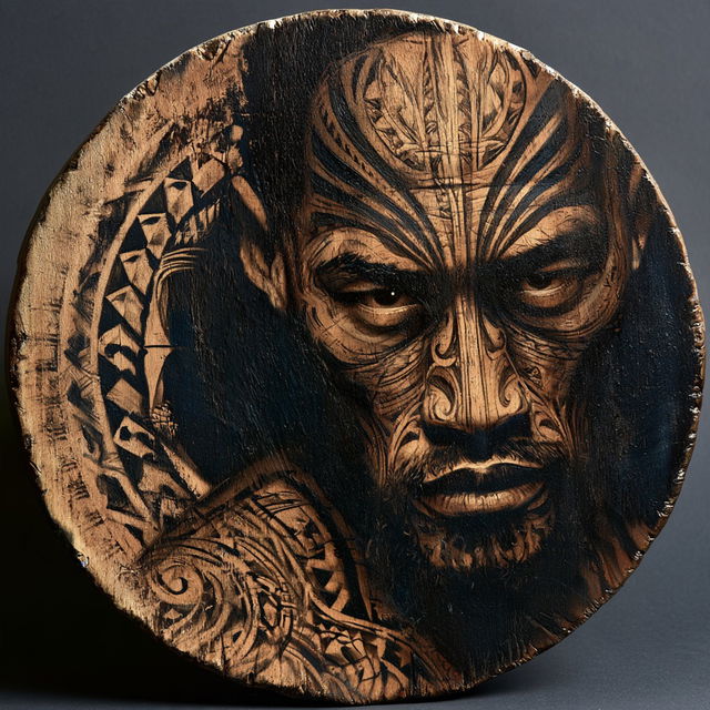 Samoan art style, Midjourney V8.2, render 2 of 4
