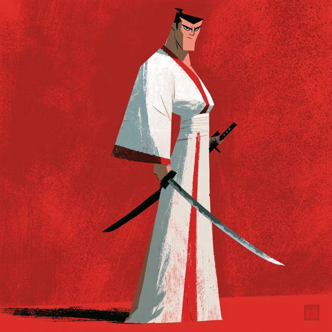 Samurai Jack style (Titles), Midjourney V8.2