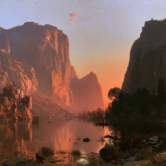 Sanford Robinson Gifford style, Midjourney V8.2, render 3 of 4