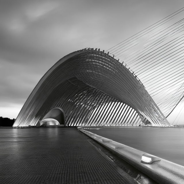Santiago Calatrava style, Midjourney V8.2, render 3 of 4