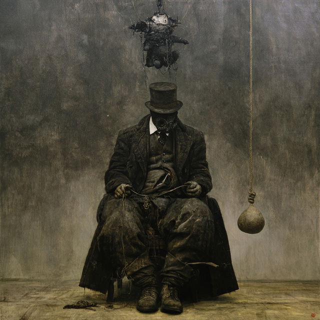 Santiago Caruso style, Midjourney V8.2, render 1 of 4