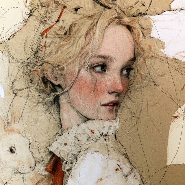 Sara Riches style, Midjourney V8.2, render 3 of 4
