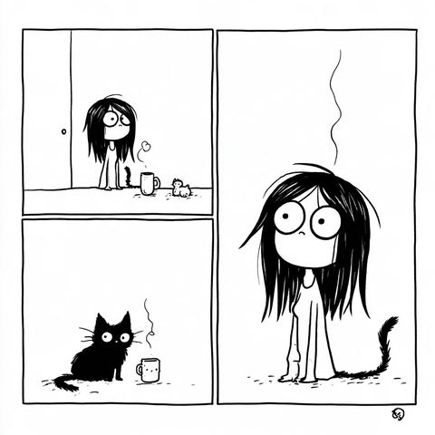 Sarah Andersen style (Illustrators), Midjourney V8.2
