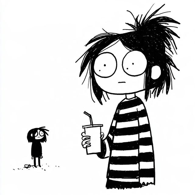 Sarah Andersen style, Midjourney V8.2, render 4 of 4