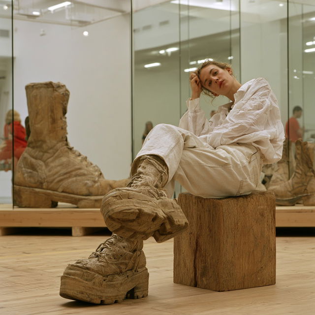 Sarah Lucas style, Midjourney V8.2, render 3 of 4