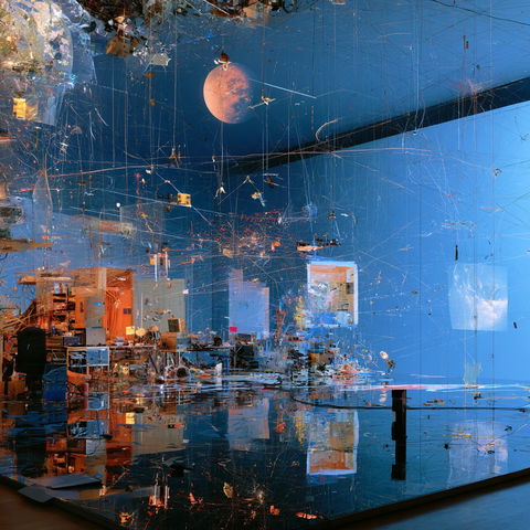 Sarah Sze style (Sculptors), Midjourney V8.2