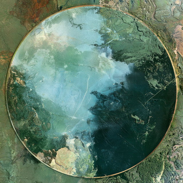 Satellite view style, Midjourney V8.2, render 2 of 4