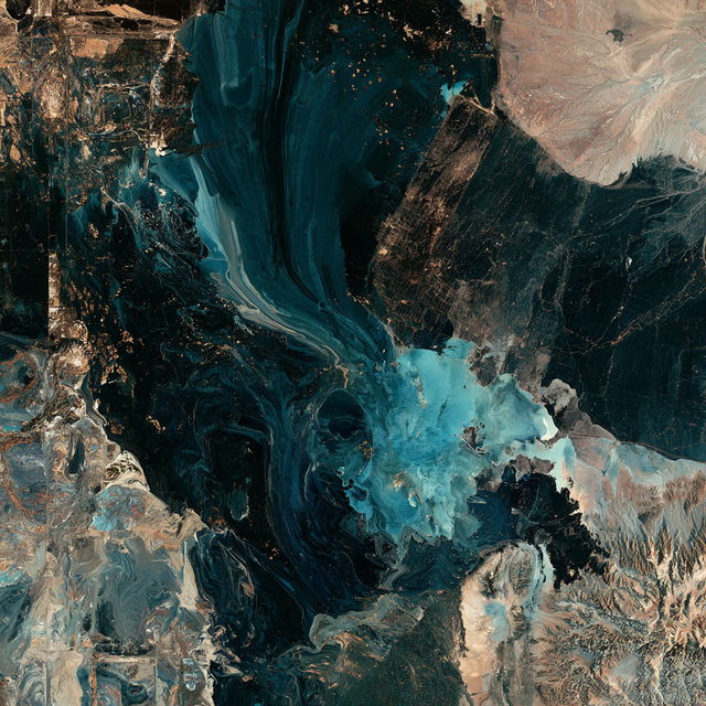 Satellite view style, Midjourney V8.2, render 4 of 4