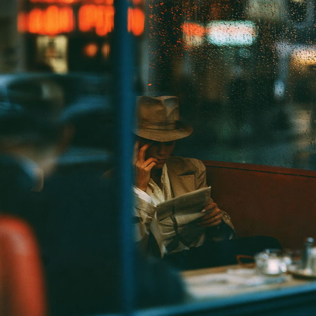 Saul Leiter style, Midjourney V8.2, render 4 of 4